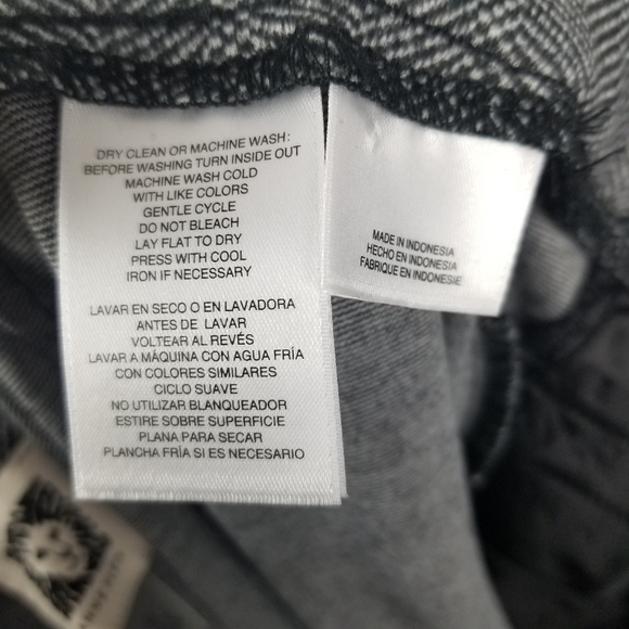 Anne Klein Womens Patterned Trouser Pants Slim Ankle Size Medium Black White New - Picture 10 of 11